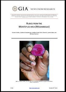 Rubies from the Montepuez area (Mozambique)